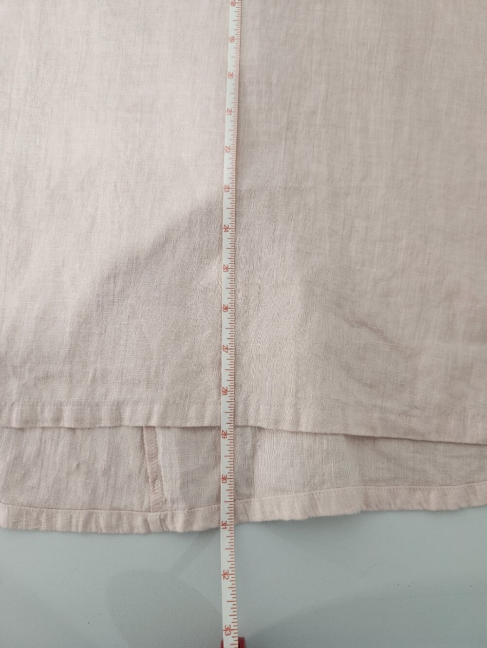 Bryn Walker Linen Light Pink Sleeveless Top, Size XL - Picture 8 of 8